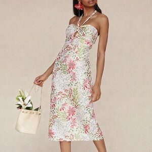 🆕🌸 Avec Les Filles Wild Daisy Floral Jacquard Sheath Dress Size 6 Cocktail